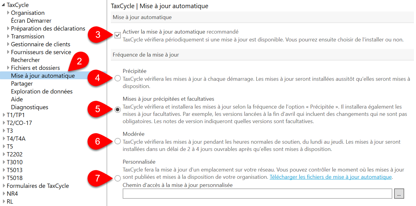 Screen Capture: Auto-update options