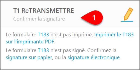 Capture d’écran : Confirmer la signature