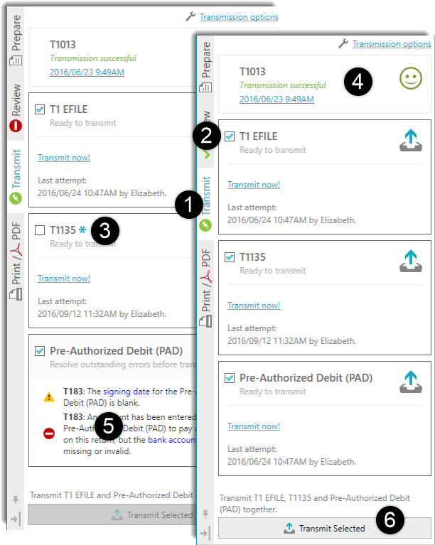 Transmit Multiple TaxCycle