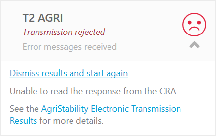 Screen Capture: Transmission Rejected