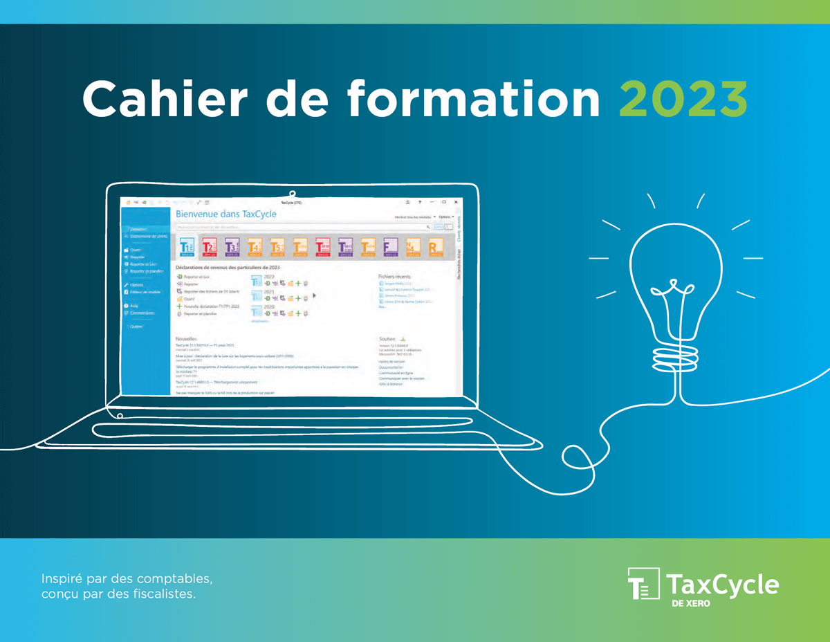 Cahier de formation TaxCycle