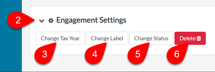 Screen Capture: Engagement Settings