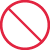 Panneau rouge d'interdiction d'accès