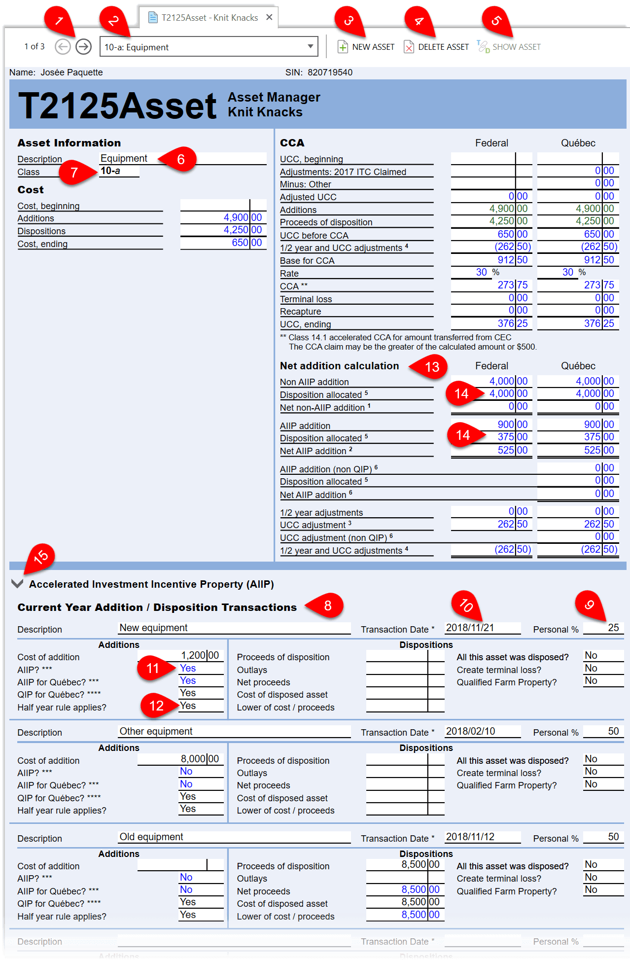 CCA and Assets TaxCycle