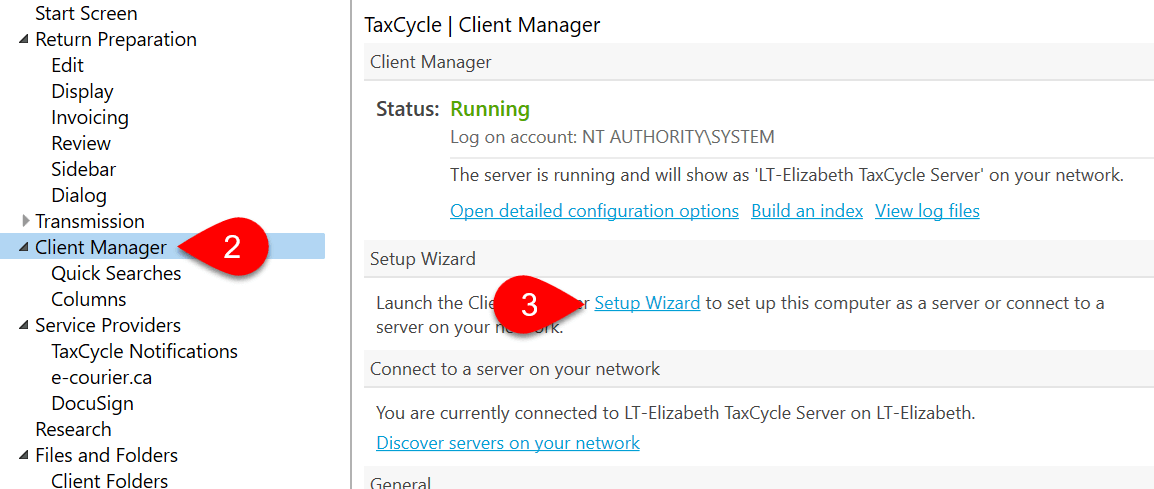 Screen Capture: Setup Wizard