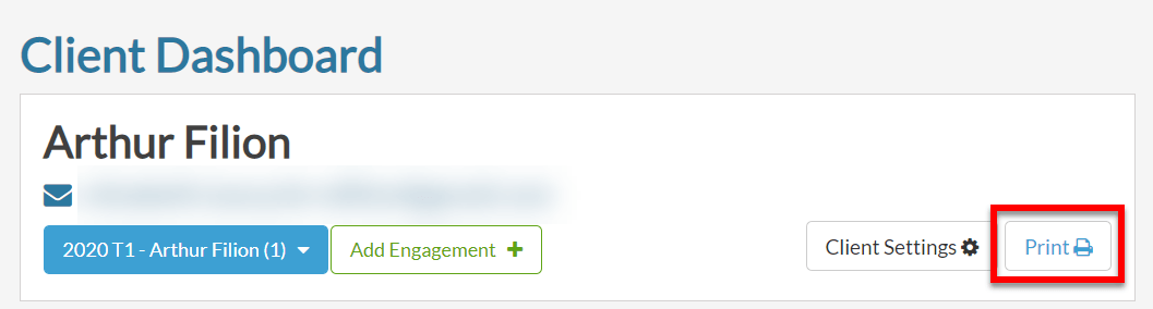 Screen Capture: Print Button