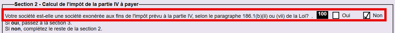 Capture d'écarn: Question 100 sur l'A3