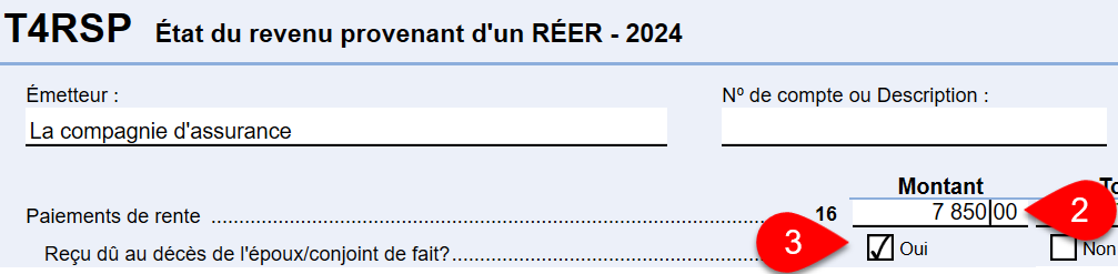 Capture d'écran : Case 16 sur le du T4RSP