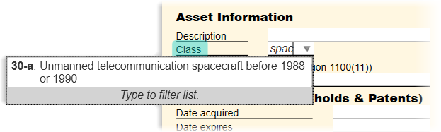 Type the description