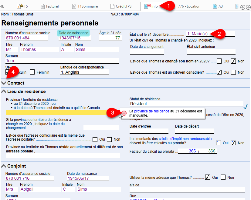 Grille de calcul info pour la T1