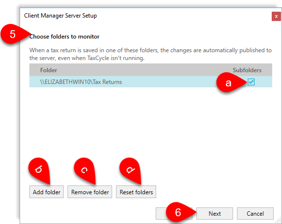 Set up network folders