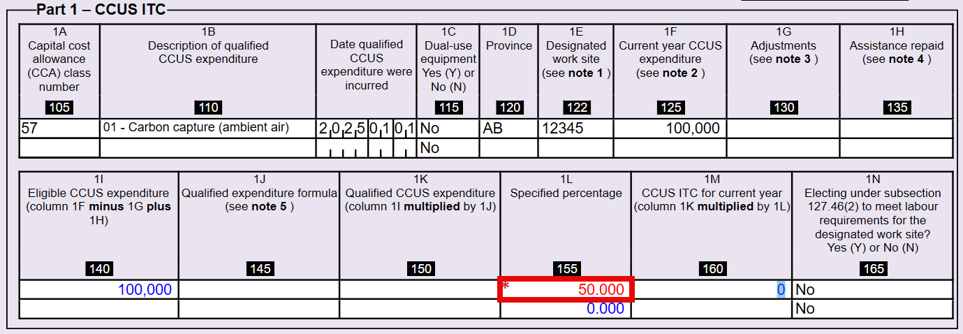 Known Issue: CCUS ITC Rate Reduction on T2SCH78 - TaxCycle
