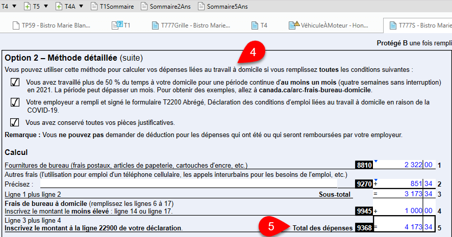 Option 2 — Méthode détaillée