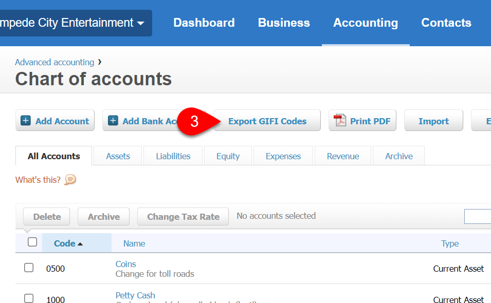 T2 and T5013 GIFI Import From Xero TaxCycle